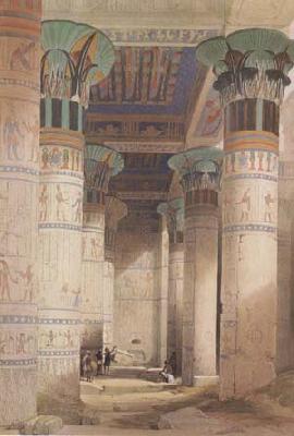 Alma-Tadema, Sir Lawrence David Roberts,Portico of the Temple of Isis at Philae (mk23)